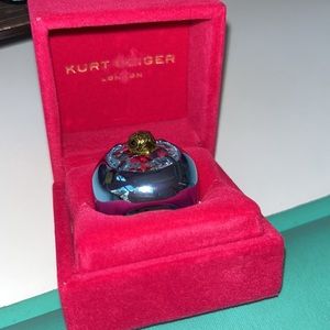 BRAND NEW BEAUTIFUL! Kurt Geiger Eagle Head Crystal Cocktail Ring